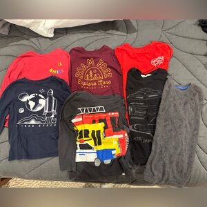 Boys long sleeve shorts. 7 total. 4: 5T, 3:6T